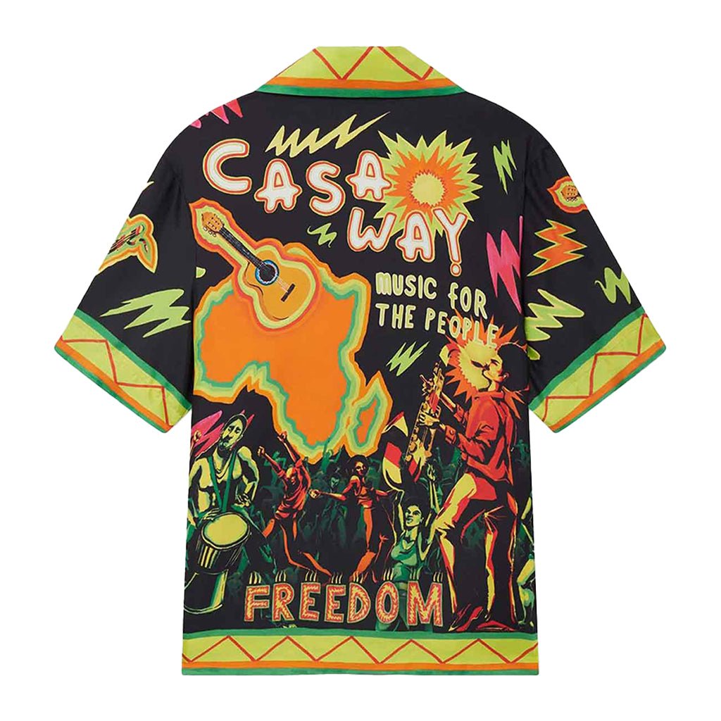 [Casablanca] Cuban Collar Short Sleeve Shirt Music For The PeopleShirtsCasablancaDPUS Designer Outlet5056733907111MultiS[Casablanca] Cuban Collar Short Sleeve Shirt Music For The People