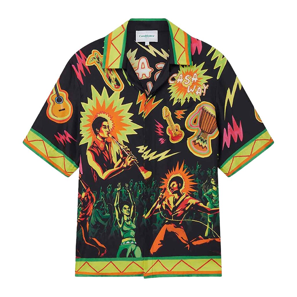 [Casablanca] Cuban Collar Short Sleeve Shirt Music For The PeopleShirtsCasablancaDPUS Designer Outlet5056733907111MultiS[Casablanca] Cuban Collar Short Sleeve Shirt Music For The People