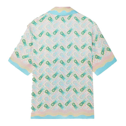 [Casablanca] Cuban Collar Short Sleeve Shirt Ping Pong PrintShirtsCasablancaDPUS Designer Outlet5060732773431MultiS[Casablanca] Cuban Collar Short Sleeve Shirt Ping Pong Print