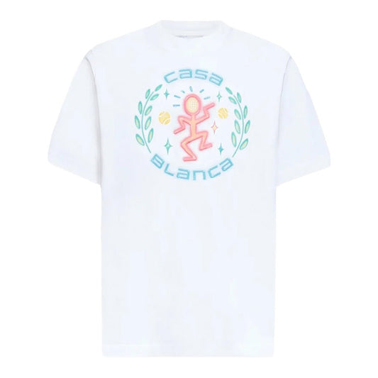 Casablanca Dance Joy Classic T-ShirtT-ShirtsCasablancaDPUS Designer OutletBright WhiteXSCasablanca Dance Joy Classic T-Shirt
