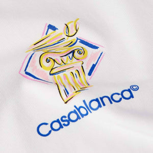 Casablanca Diamond Coloumn T-Shirt in WhiteT-ShirtsCasa BlancaDPUS Designer OutletXSCasablanca Diamond Coloumn T-Shirt in White