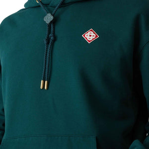 Casablanca Diamond Logo Patch Hoodie in GreenHoodiesCasa BlancaDPUS Designer Outlet5056733956195SCasablanca Diamond Logo Patch Hoodie in Green