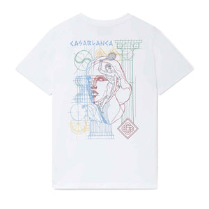 Casablanca Drawing Lab Printed T-Shirt in WhiteT-ShirtsCasa BlancaDPUS Designer OutletXSCasablanca Drawing Lab Printed T-Shirt in White