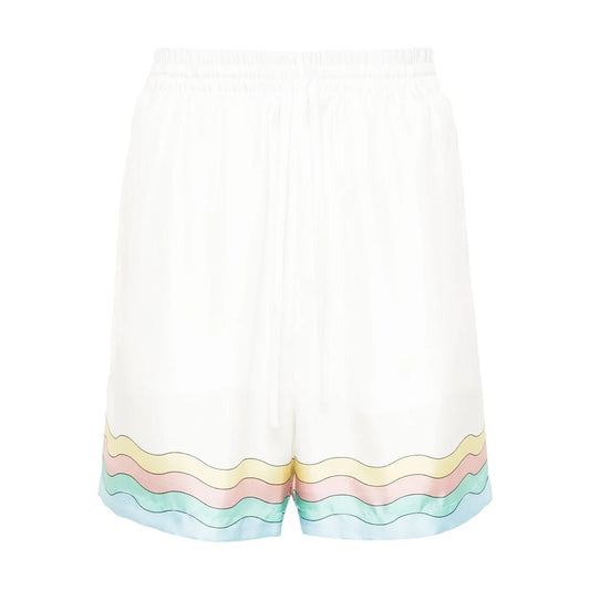 [Casablanca] Drawstring Silk Shorts Maison De ReveShortsCasablancaDPUS Designer Outlet5056733926013MultiL[Casablanca] Drawstring Silk Shorts Maison De Reve