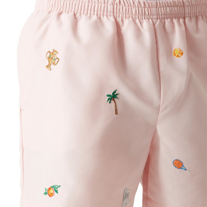 Casablanca Embroidered Motif Swim Shorts in PinkShortsCasa BlancaDPUS Designer Outlet5056733962455SCasablanca Embroidered Motif Swim Shorts in Pink