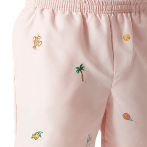 Casablanca Embroidered Motif Swim Shorts in PinkShortsCasa BlancaDPUS Designer Outlet5056733962455SCasablanca Embroidered Motif Swim Shorts in Pink