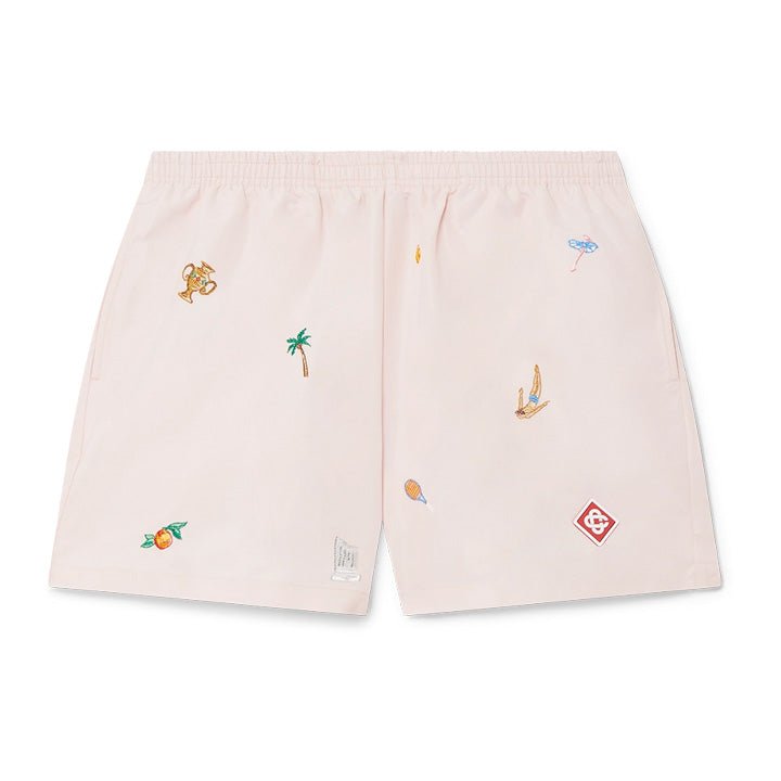 Casablanca Embroidered Motif Swim Shorts in PinkShortsCasa BlancaDPUS Designer Outlet5056733962455SCasablanca Embroidered Motif Swim Shorts in Pink