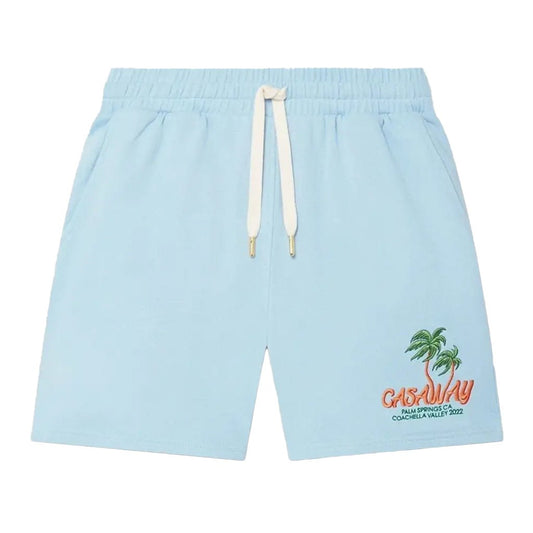 [Casablanca] Embroidered Sweatshorts Coachella ValleyShortsCasablancaDPUS Designer Outlet1000000207279BlueS[Casablanca] Embroidered Sweatshorts Coachella Valley