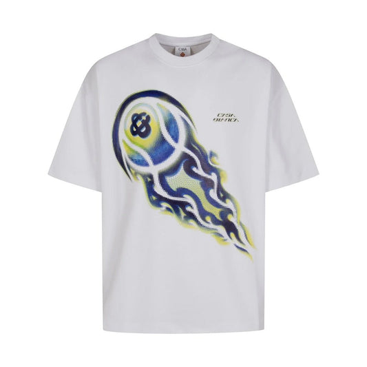 Casablanca Flaming Tennis Ball Oversized T-ShirtT-ShirtsCasablancaDPUS Designer Outlet5056810779655Grey MarleXSCasablanca Flaming Tennis Ball Oversized T-Shirt