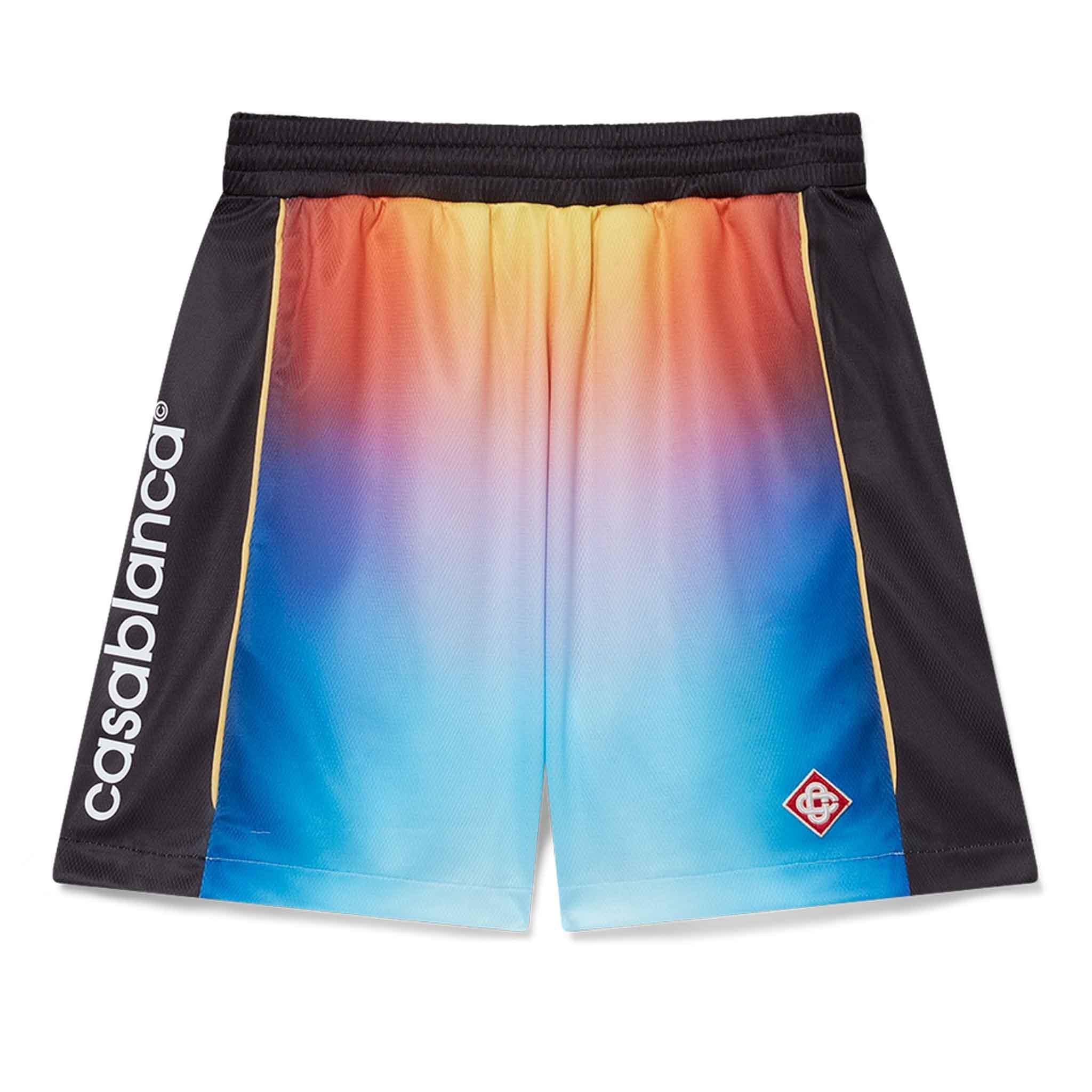 Casablanca Gradient Birdseye Mesh Football ShortsShortsCasa BlancaDPUS Designer Outlet5056733980541SCasablanca Gradient Birdseye Mesh Football Shorts