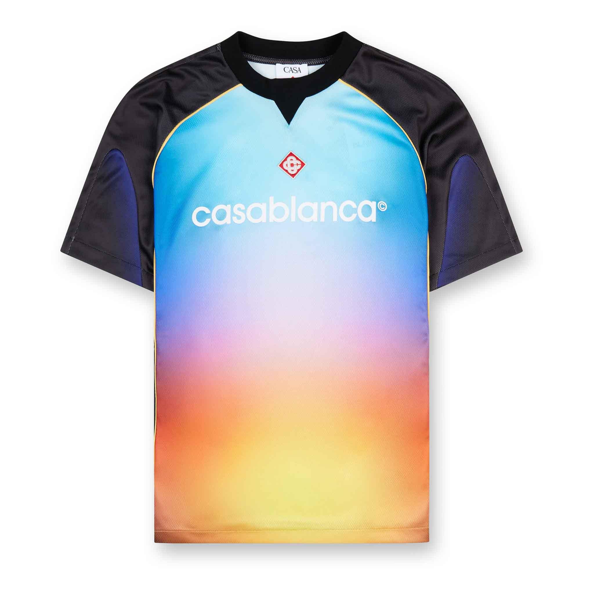 Casablanca Gradient Birdseye Mesh Football TopT-ShirtsCasa BlancaDPUS Designer Outlet5056733979774SCasablanca Gradient Birdseye Mesh Football Top