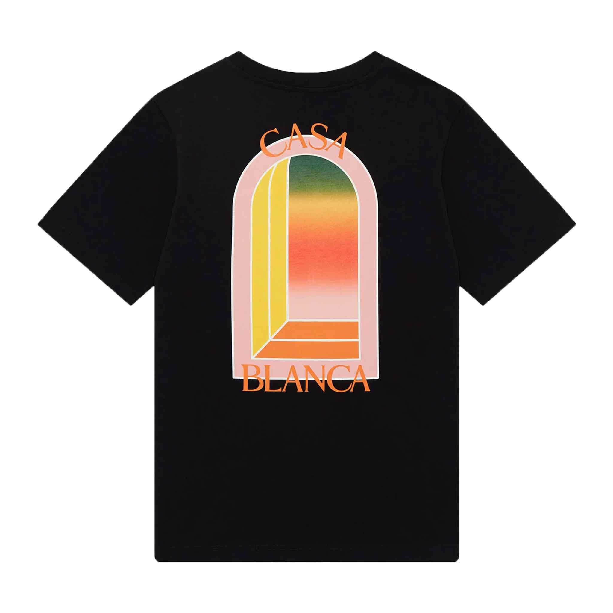 Casablanca Gradient L'Arche Logo Printed T-Shirt in BlackT-ShirtsCasa BlancaDPUSXSCasablanca Gradient L'Arche Logo Printed T-Shirt in Black