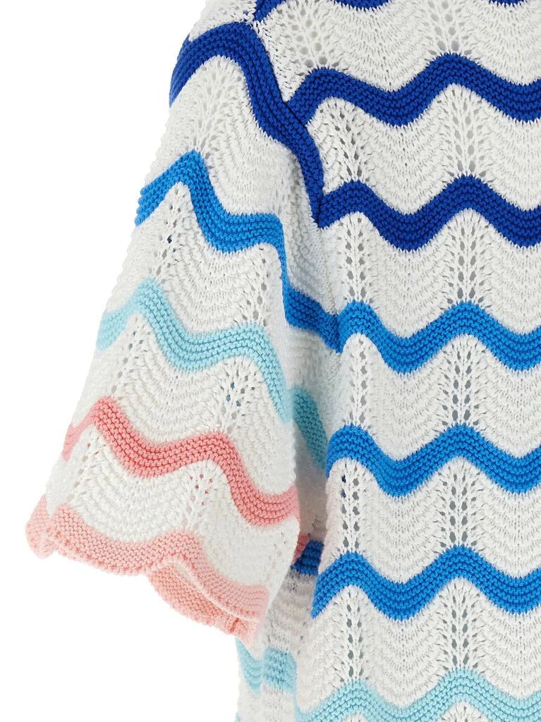 Casablanca Gradient Wave Crochet ShirtShirtsCasa BlancaDPUS Designer Outlet5056733960819SCasablanca Gradient Wave Crochet Shirt