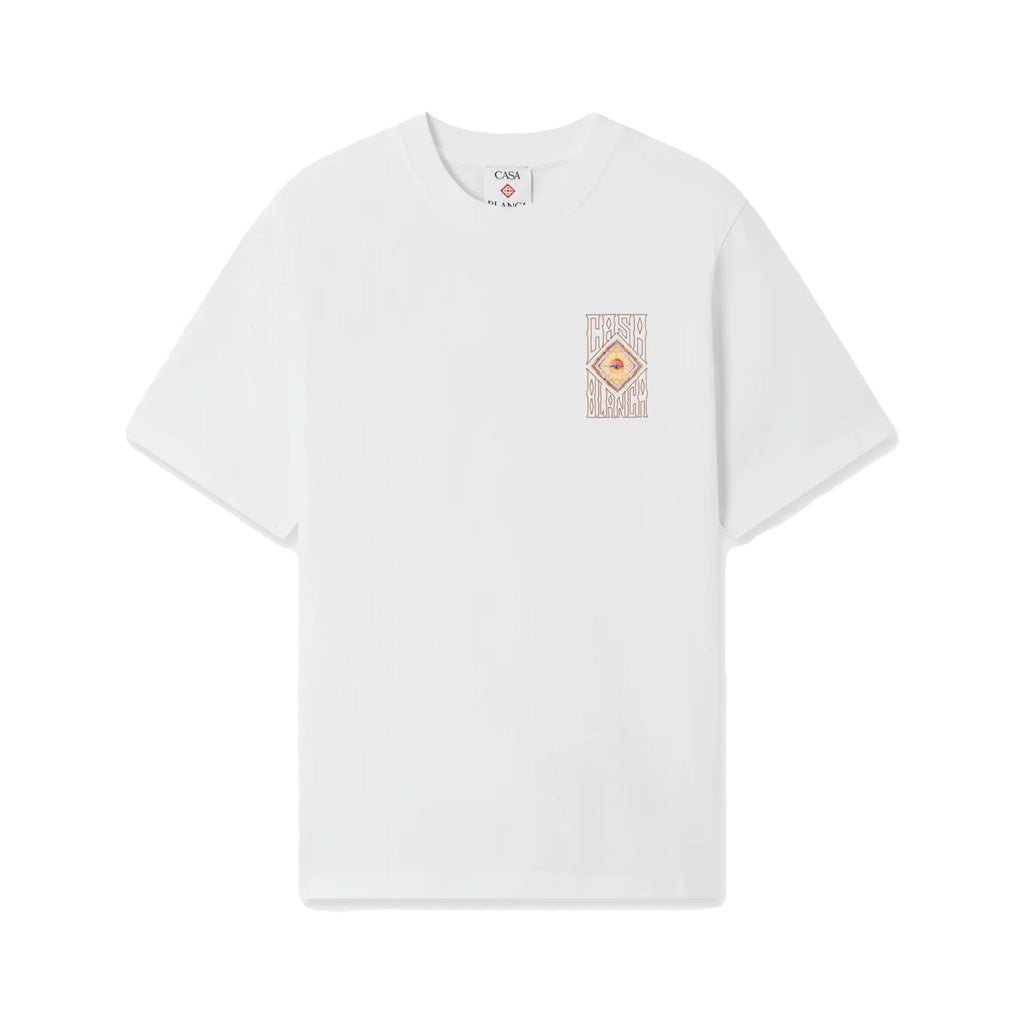Casablanca Hermons Mirage Printed Classic T-ShirtT-ShirtCasablancaDPUS Designer OutletM-AW26-JTS-001-14-S5063820076421WhiteSCasablanca Hermons Mirage Printed Classic T-Shirt