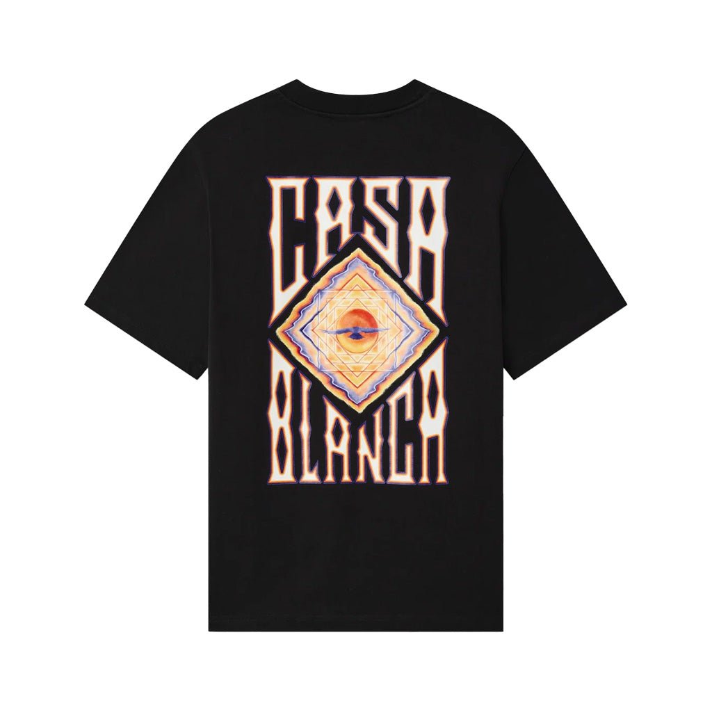 Casablanca Hermons Mirage Printed Classic T-ShirtT-ShirtCasablancaDPUS Designer OutletM-AW26-JTS-001-15-S5063820076513BlackSCasablanca Hermons Mirage Printed Classic T-Shirt