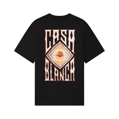 Casablanca Hermons Mirage Printed Classic T-ShirtT-ShirtCasablancaDPUS Designer OutletM-AW26-JTS-001-15-S5063820076513BlackSCasablanca Hermons Mirage Printed Classic T-Shirt