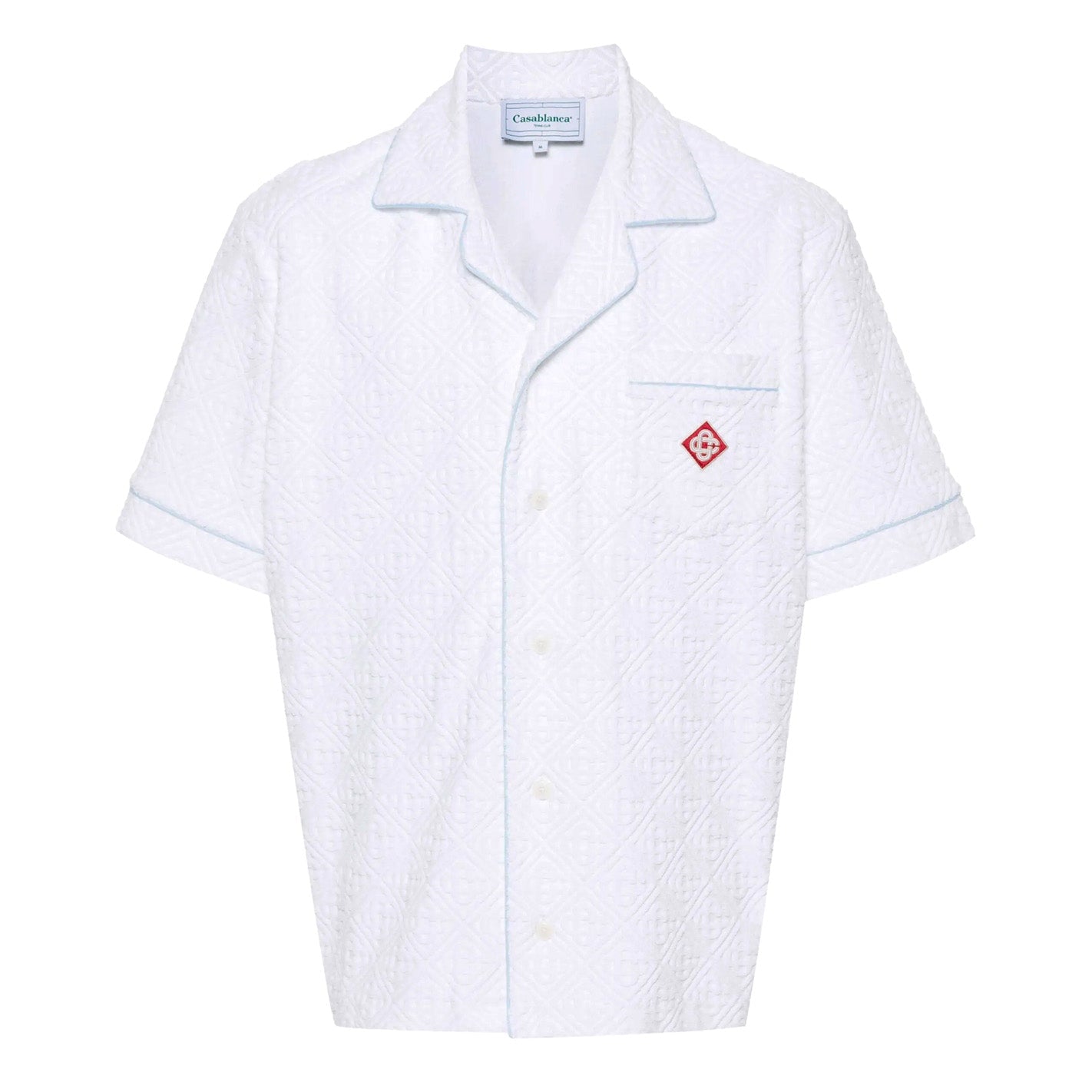 [Casablanca] Jacquard Monogram Towelling ShirtCasablancaDPUS Designer Outlet5060732770935WhiteL[Casablanca] Jacquard Monogram Towelling Shirt