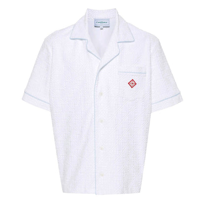 [Casablanca] Jacquard Monogram Towelling ShirtCasablancaDPUS Designer Outlet5060732770935WhiteL[Casablanca] Jacquard Monogram Towelling Shirt