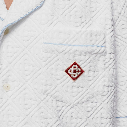 [Casablanca] Jacquard Monogram Towelling ShirtCasablancaDPUS Designer Outlet5060732770935WhiteL[Casablanca] Jacquard Monogram Towelling Shirt