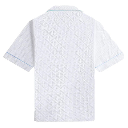 [Casablanca] Jacquard Monogram Towelling ShirtCasablancaDPUS Designer Outlet5060732770935WhiteL[Casablanca] Jacquard Monogram Towelling Shirt