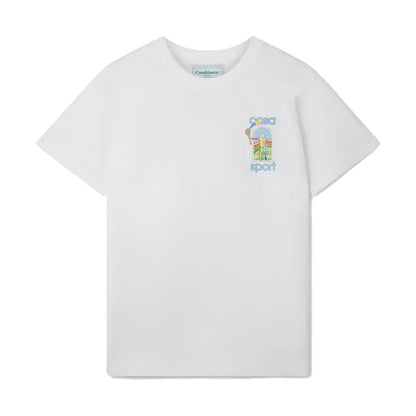 Casablanca Le Jeu Colore T-Shirt in WhiteT-ShirtCasablancaDPUS Designer Outlet5056733903328MCasablanca Le Jeu Colore T-Shirt in White