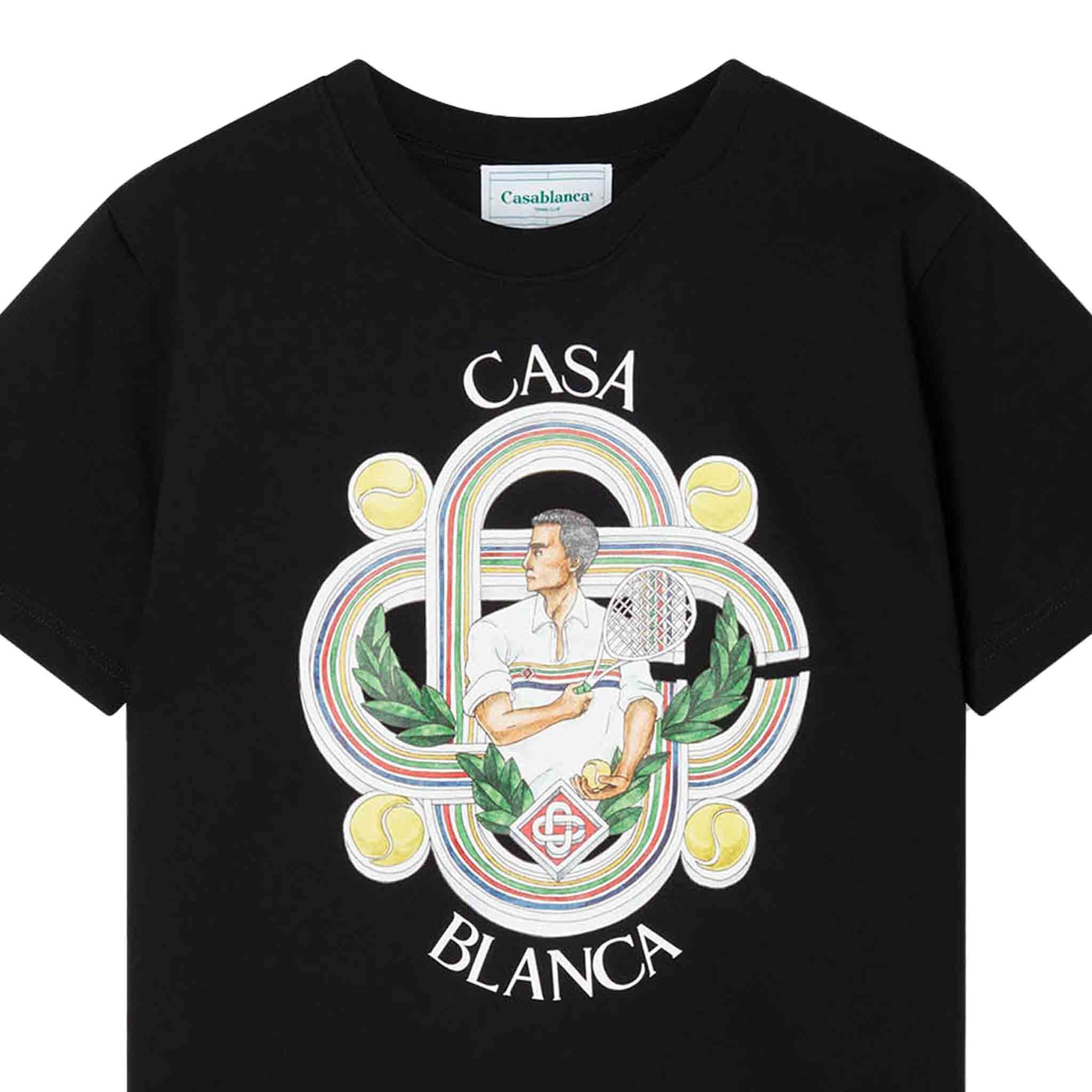 Casablanca Le Joueur Printed T-Shirt in BlackT-ShirtsCasa BlancaDPUS5056626869434XSCasablanca Le Joueur Printed T-Shirt in Black