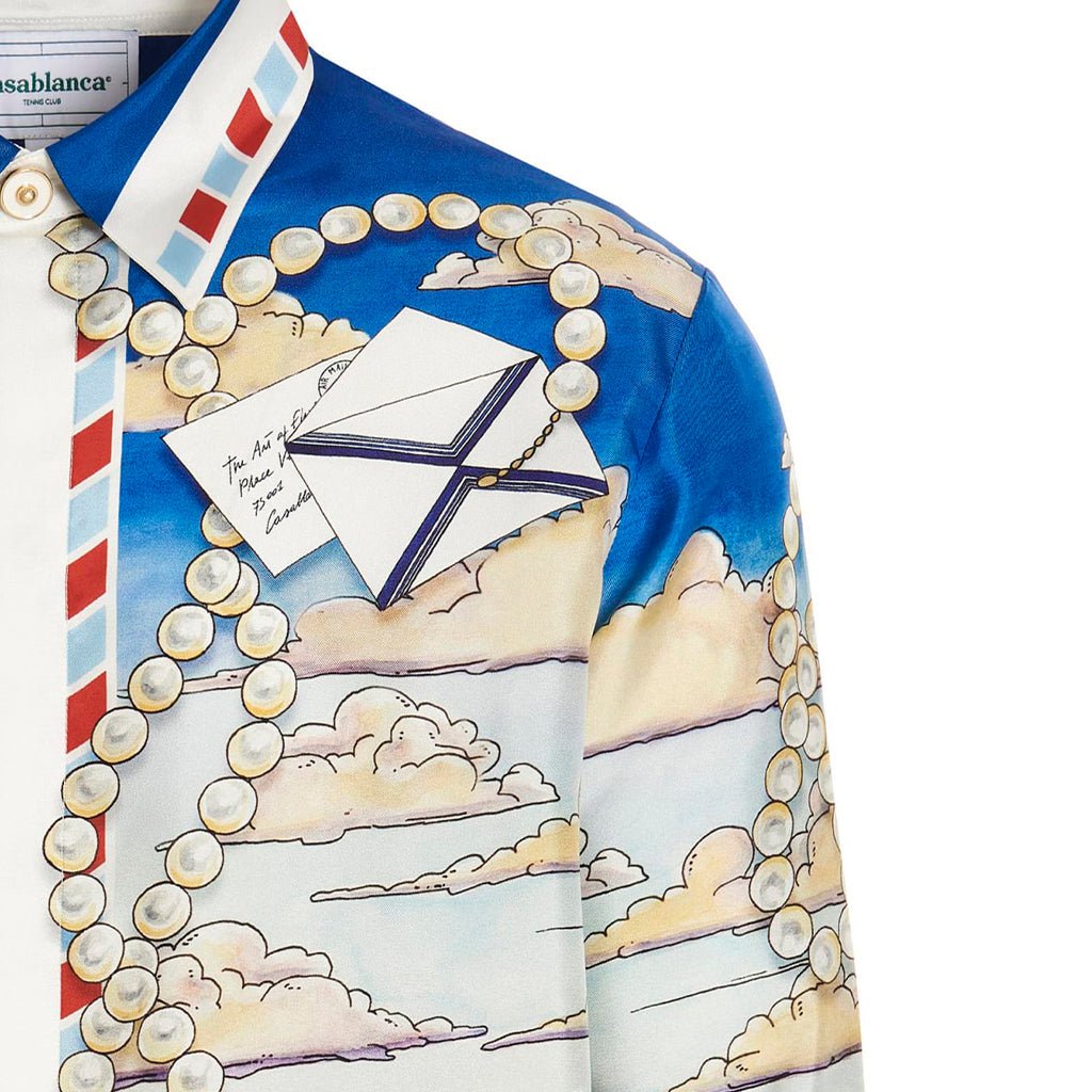 [Casablanca] Long Sleeve Silk Shirt Place CasaShirtsCasablancaDPUS Designer Outlet1000000161335MultiS[Casablanca] Long Sleeve Silk Shirt Place Casa