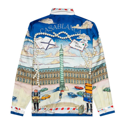 [Casablanca] Long Sleeve Silk Shirt Place CasaShirtsCasablancaDPUS Designer Outlet1000000161335MultiS[Casablanca] Long Sleeve Silk Shirt Place Casa