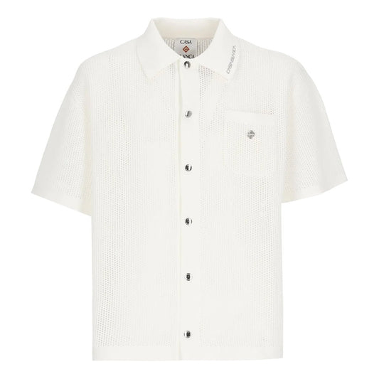 Casablanca Mesh Shirt M - SS26 - KW - 1338 - 01ShirtsCasablancaDPUS Designer OutletWhiteXSCasablanca Mesh Shirt M - SS26 - KW - 1338 - 01