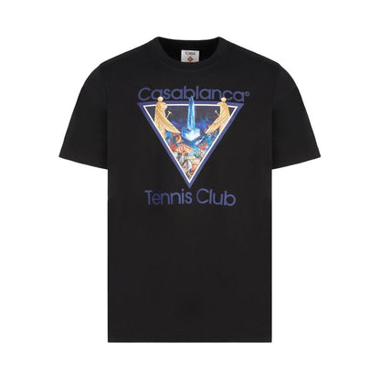 Casablanca Monde Perdu Tennis Club Icon Printed Classic T-ShirtT-ShirtCasablancaDPUS Designer OutletM-AW26-JTS-001-07-S5063820075790BlackSCasablanca Monde Perdu Tennis Club Icon Printed Classic T-Shirt