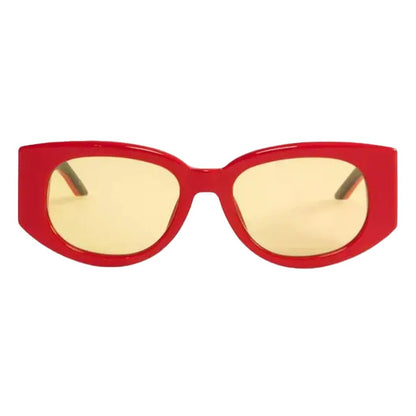 [Casablanca] Oval Wave SunglassesSunglassesCasablancaDPUS Designer Outlet5056733954917Red CanaryOne Size[Casablanca] Oval Wave Sunglasses