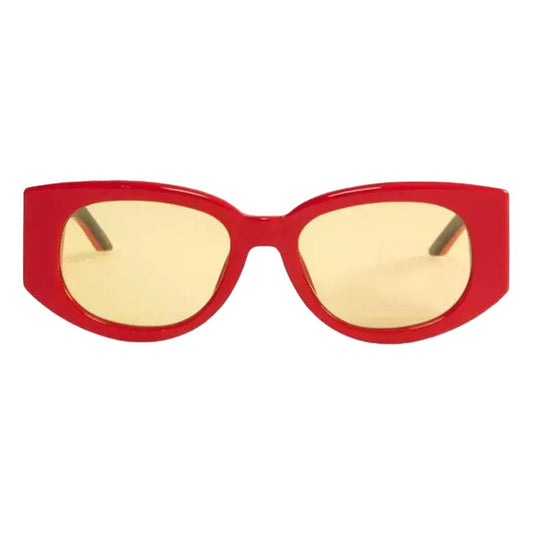 [Casablanca] Oval Wave SunglassesSunglassesCasablancaDPUS Designer Outlet5056733954917Red CanaryOne Size[Casablanca] Oval Wave Sunglasses