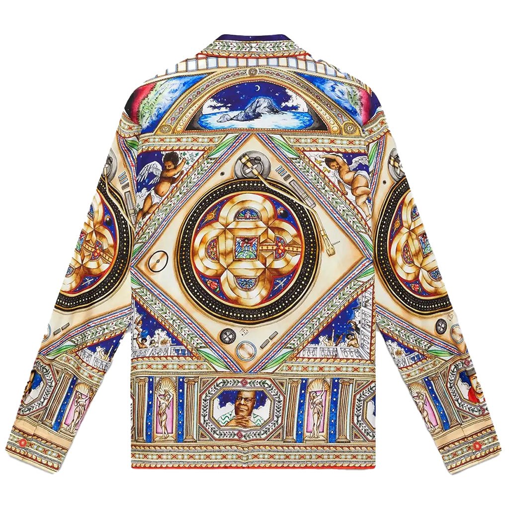 Casablanca Plafond Orne De Musique Cuban Collar LS ShirtShirtsCasablancaDPUS Designer OutletMultiXSCasablanca Plafond Orne De Musique Cuban Collar LS Shirt