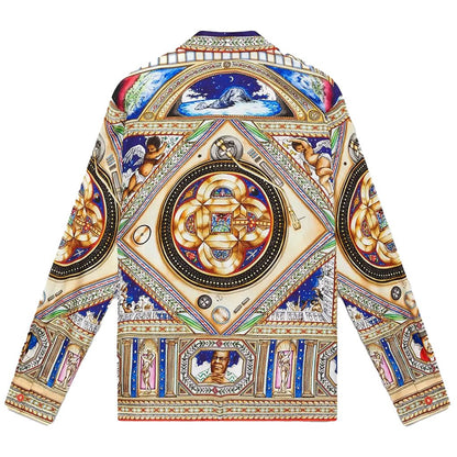 Casablanca Plafond Orne De Musique Cuban Collar LS ShirtShirtsCasablancaDPUS Designer OutletMultiXSCasablanca Plafond Orne De Musique Cuban Collar LS Shirt
