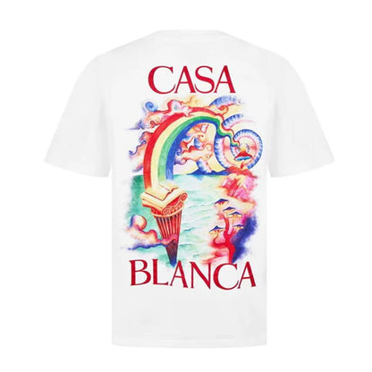 [Casablanca] Printed T-Shirt Nature TeacherT-ShirtsCasablancaDPUS Designer Outlet5056733958564WhiteXS[Casablanca] Printed T-Shirt Nature Teacher