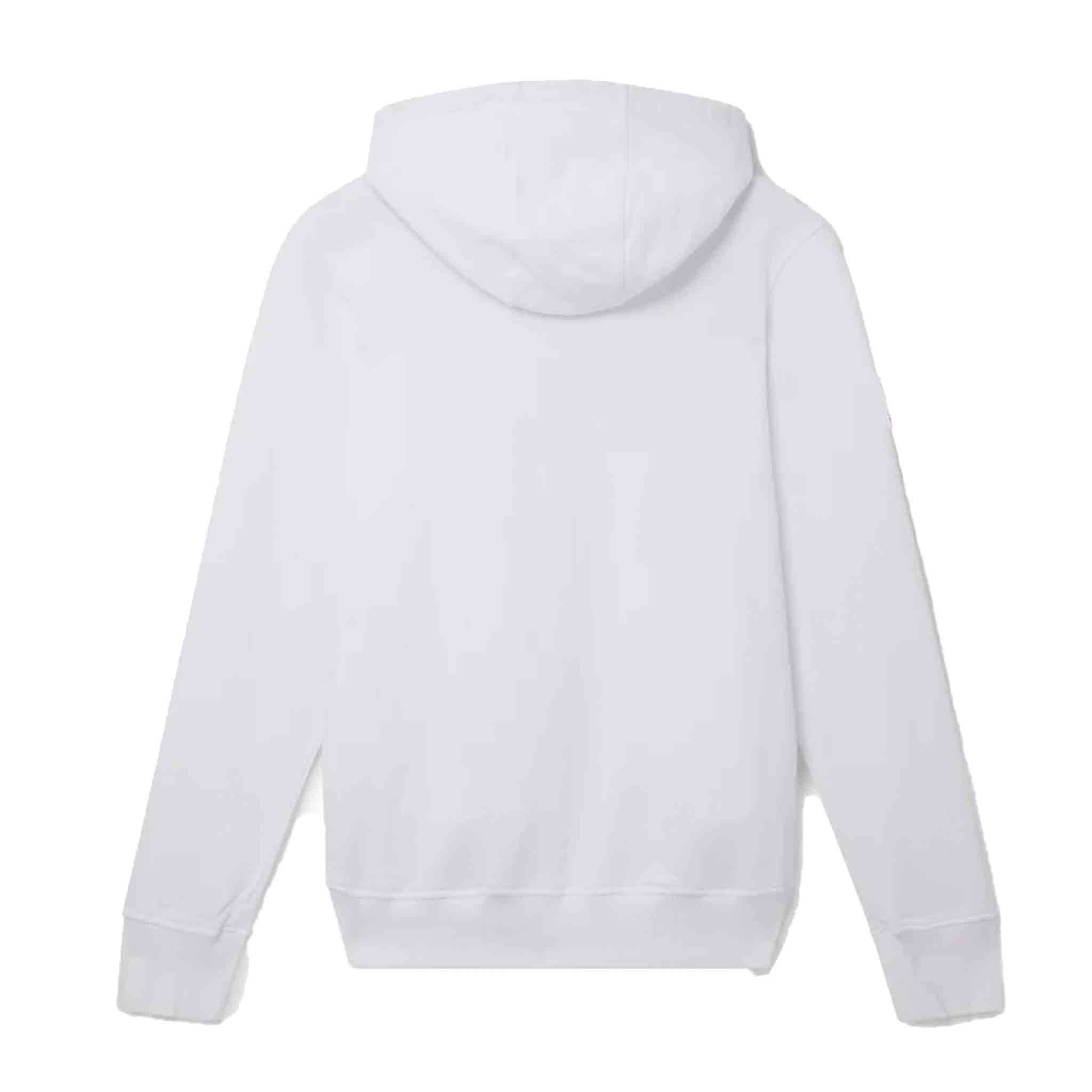 Casablanca Quarter Zip Hooded Sweatshirt in WhiteHoodiesCasa BlancaDPUS5056626823566SCasablanca Quarter Zip Hooded Sweatshirt in White