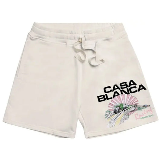 [Casablanca] Racing Shell Embroidered SweatshortsShortsCasablancaDPUS Designer Outlet1000000084849WhiteS[Casablanca] Racing Shell Embroidered Sweatshorts