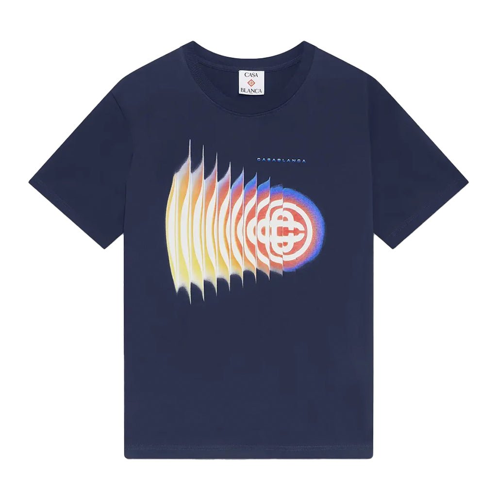 Casablanca Shockwave Classic T-ShirtCasablancaDPUS Designer OutletNavyXSCasablanca Shockwave Classic T-Shirt