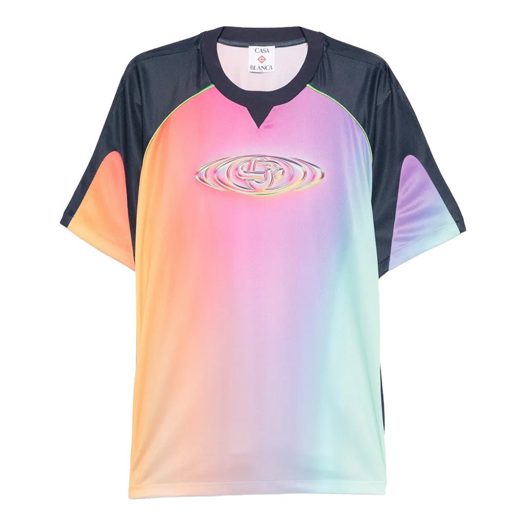 Casablanca Short Sleeve Football TopT-ShirtsCasablancaDPUS Designer OutletBirdseye MeshXSCasablanca Short Sleeve Football Top