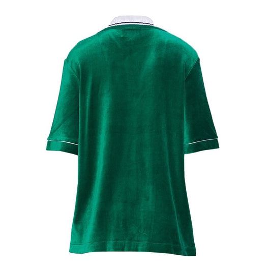 [Casablanca] Short Sleeved Velour Shirt EvergreenShirtsCasablancaDPUS Designer Outlet5056733922152EvergreenS[Casablanca] Short Sleeved Velour Shirt Evergreen