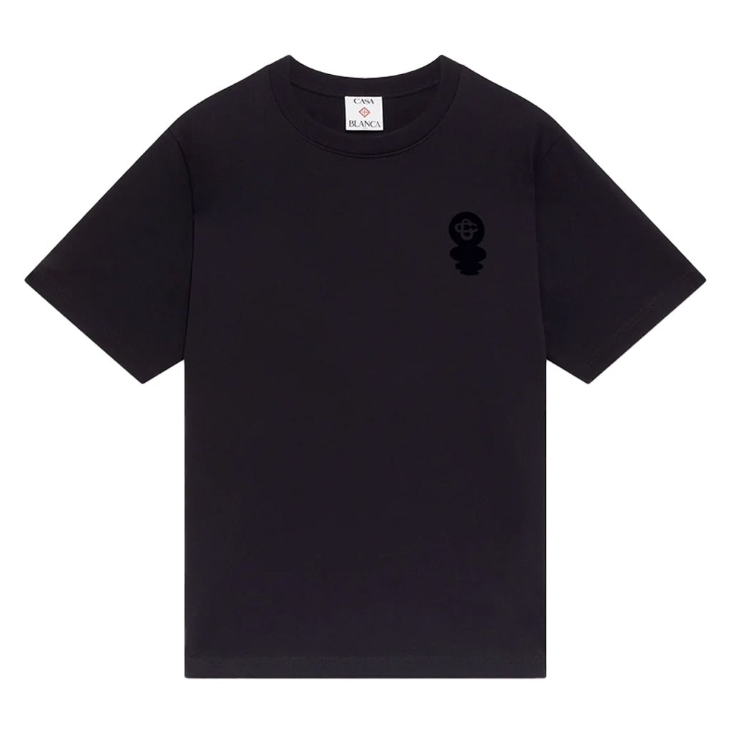 Casablanca Squash Logo Flock Print T-ShirtT-ShirtCasablancaDPUS Designer Outlet5063820007302BlackXSCasablanca Squash Logo Flock Print T-Shirt