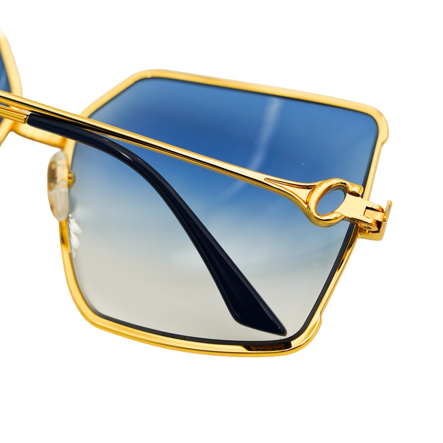 [Casablanca] Stainless Steel Square Sunglasses Gold Silver Midnight Blue GradientSunglassesCasablancaDPUS Designer Outlet5056626835620GoldOne Size[Casablanca] Stainless Steel Square Sunglasses Gold Silver Midnight Blue Gradient