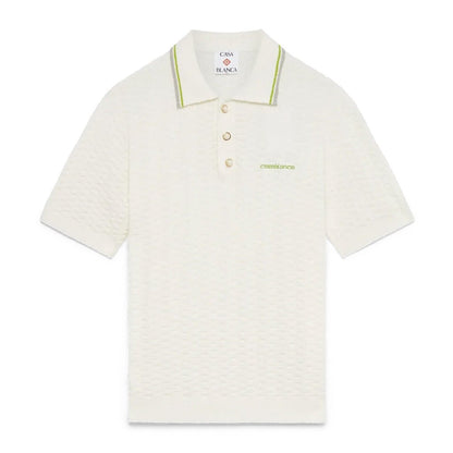 [Casablanca] Tennis Boucle Polo ShirtT-ShirtsCasablancaDPUS Designer OutletWhiteXS[Casablanca] Tennis Boucle Polo Shirt