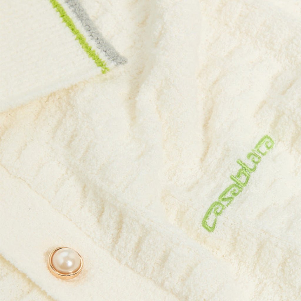 [Casablanca] Tennis Boucle Polo ShirtT-ShirtsCasablancaDPUS Designer OutletWhiteXS[Casablanca] Tennis Boucle Polo Shirt