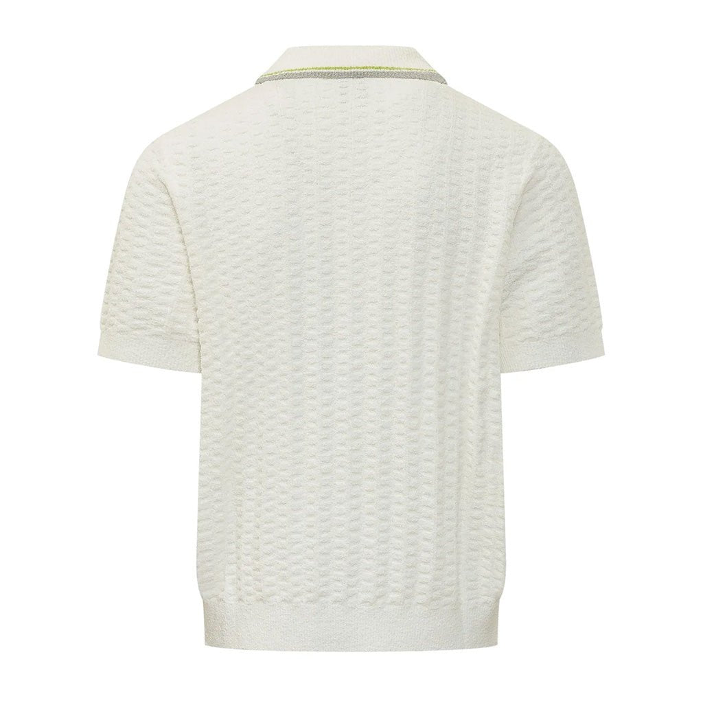 [Casablanca] Tennis Boucle Polo ShirtT-ShirtsCasablancaDPUS Designer OutletWhiteXS[Casablanca] Tennis Boucle Polo Shirt