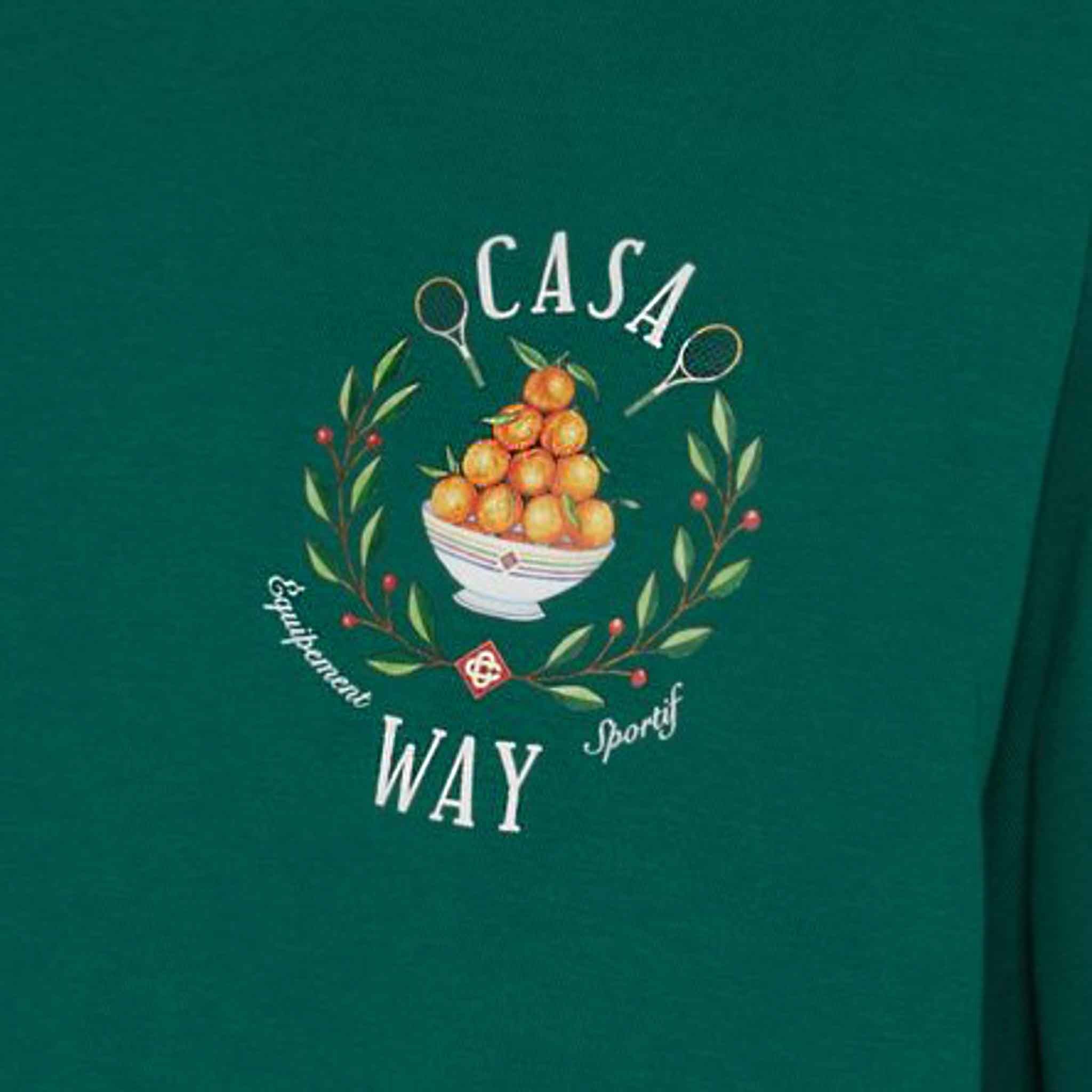 Casablanca Tennis Casa Way T-Shirt in EvergreenT-ShirtsCasa BlancaDPUS5056626899554SCasablanca Tennis Casa Way T-Shirt in Evergreen