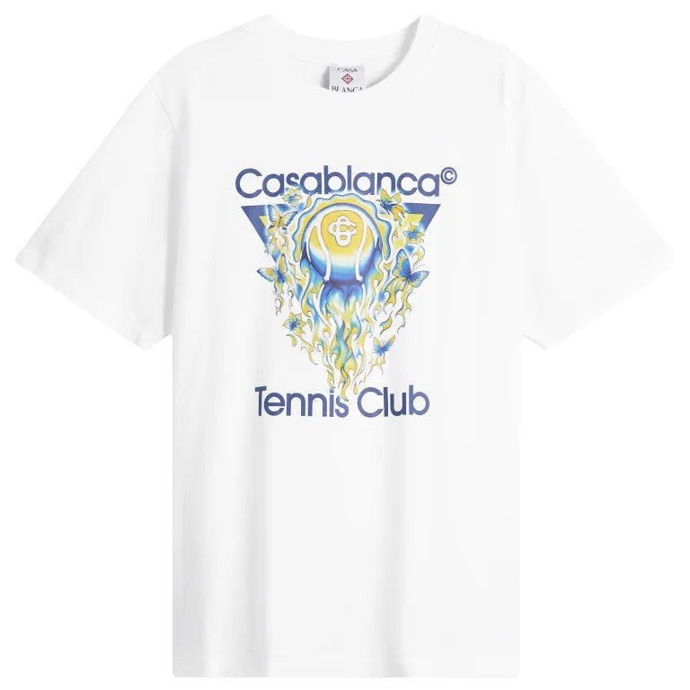 Casablanca Tennis Club Icon Classic T-ShirtT-ShirtCasablancaDPUS Designer OutletBright WhiteXSCasablanca Tennis Club Icon Classic T-Shirt