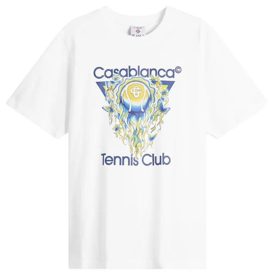 Casablanca Tennis Club Icon Classic T-ShirtT-ShirtCasablancaDPUS Designer OutletBright WhiteXSCasablanca Tennis Club Icon Classic T-Shirt