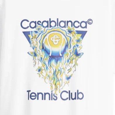 Casablanca Tennis Club Icon Classic T-ShirtT-ShirtCasablancaDPUS Designer OutletBright WhiteXSCasablanca Tennis Club Icon Classic T-Shirt