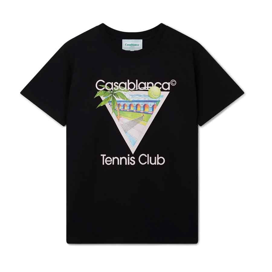 Casablanca Tennis Club Icon T-Shirt in BlackT-ShirtsCasa BlancaDPUSSCasablanca Tennis Club Icon T-Shirt in Black